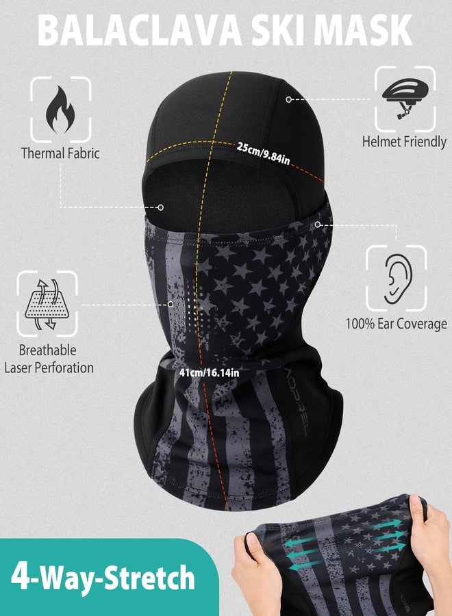 AOPREL Balaclava Ski Mask for Men Winter Face Mask Breathable & Thermal Winter Balaclava Women for Cold Weather Outdoor - Image 4